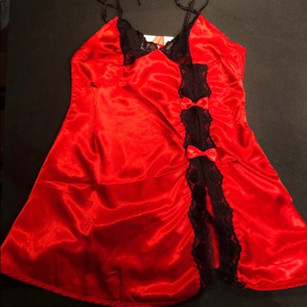Red lingerie top/dress